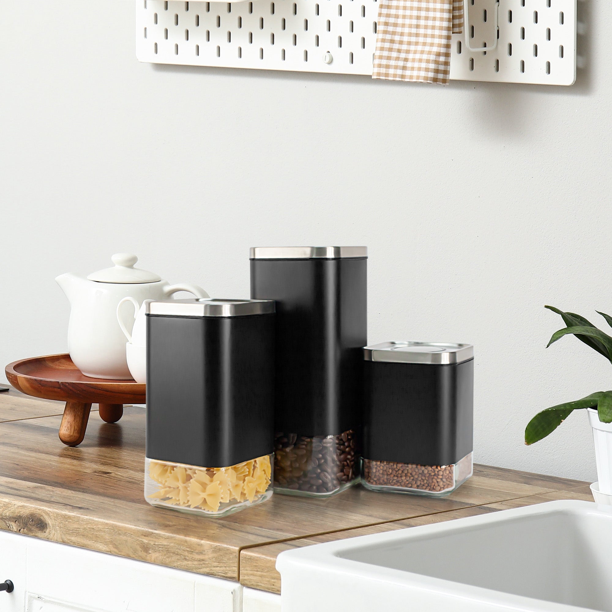 12oz Square Glass Storage Container, KF3021S - Cozy Home Life