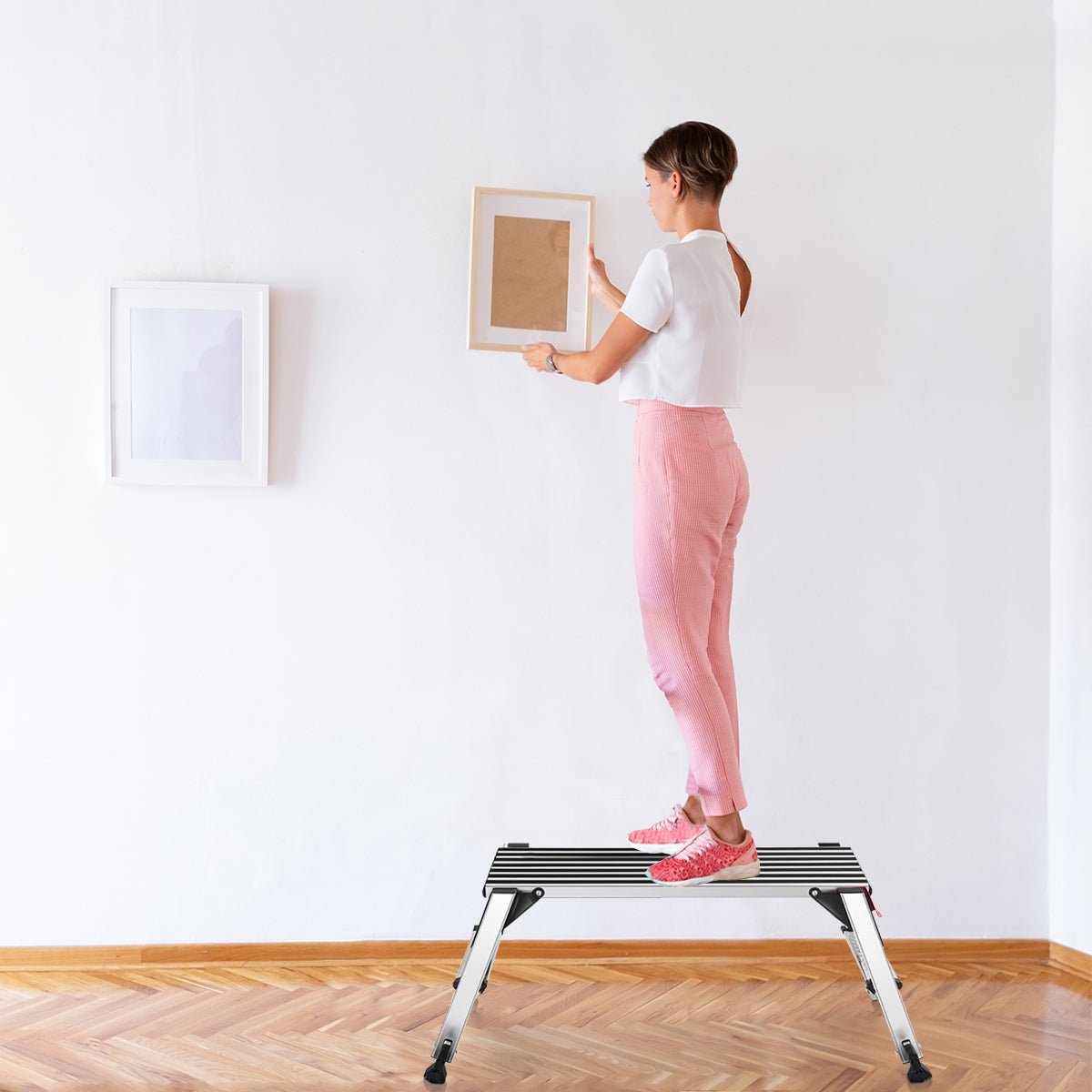 330 lbs Aluminum Folding Non - slip Drywall Step Stool Ladder - Cozy Home Life