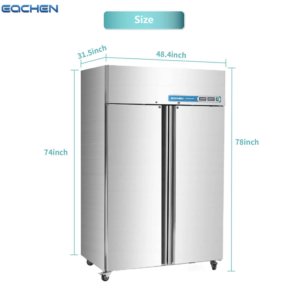 48 Inch 2 Door Commercial Grade Refrigerator And Freezer - Cozy Home Life
