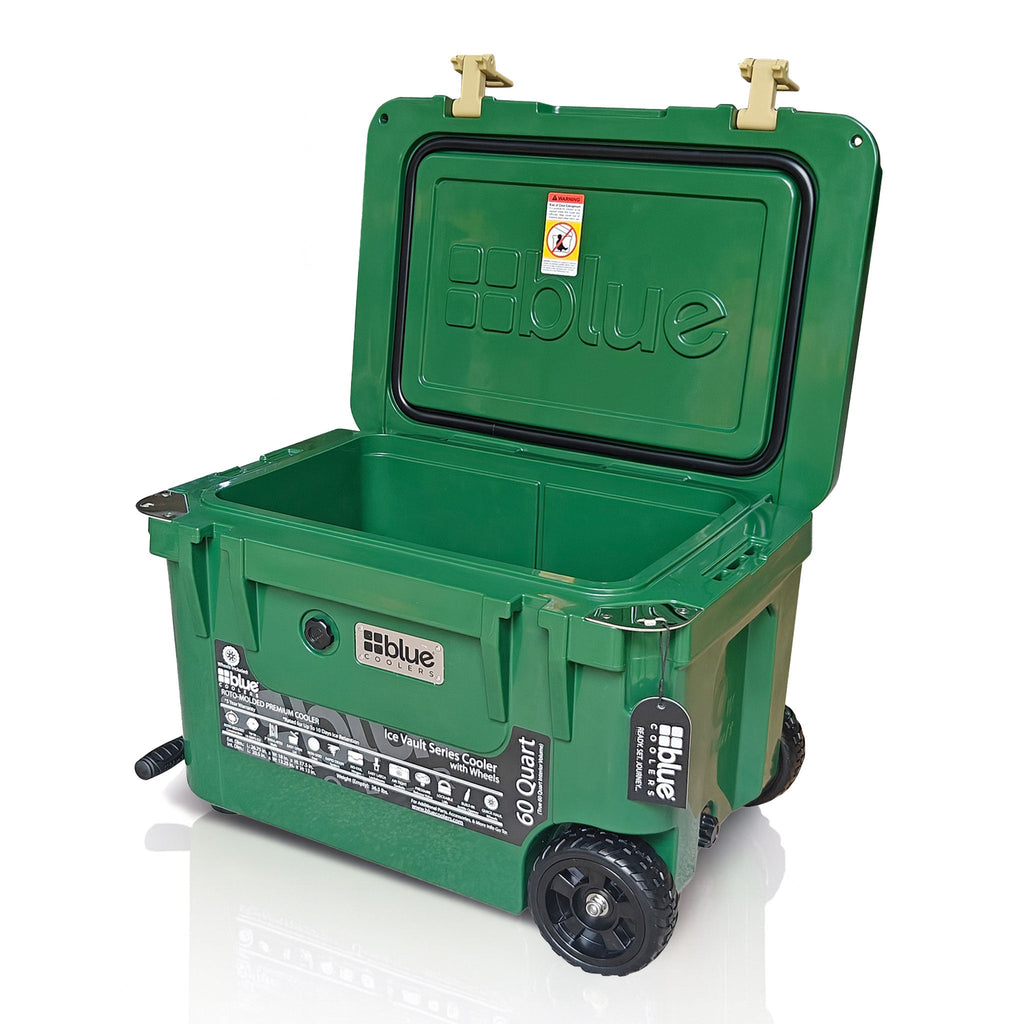 60 Quart Ice Vault Roto - Molded Cooler with Wheels - Cozy Home Life