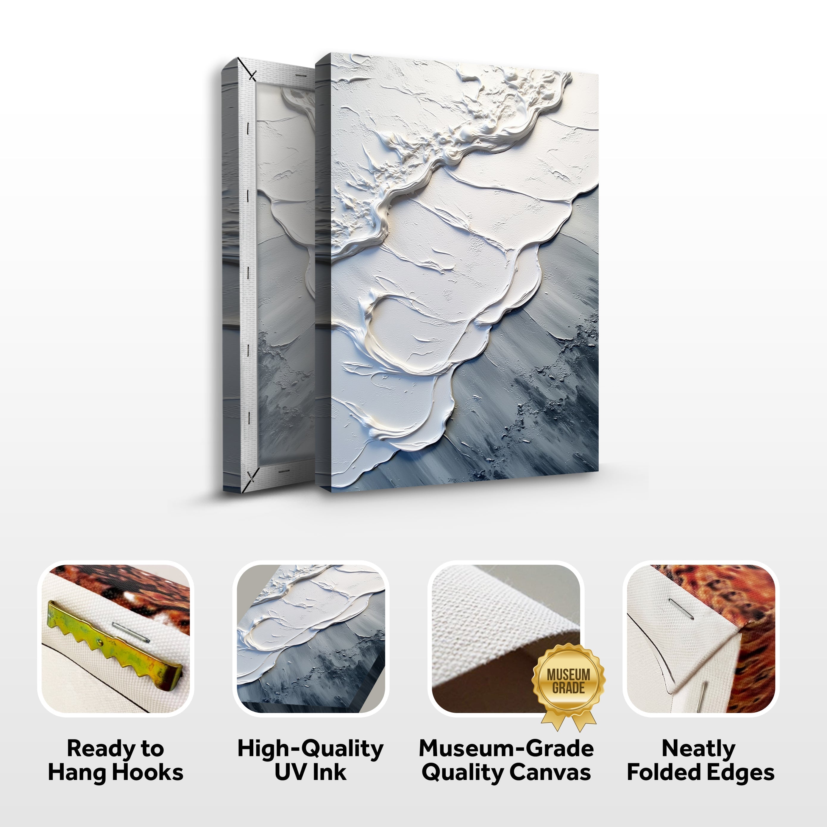 Abstract Minimalist Wave Wall Art II - Cozy Home Life