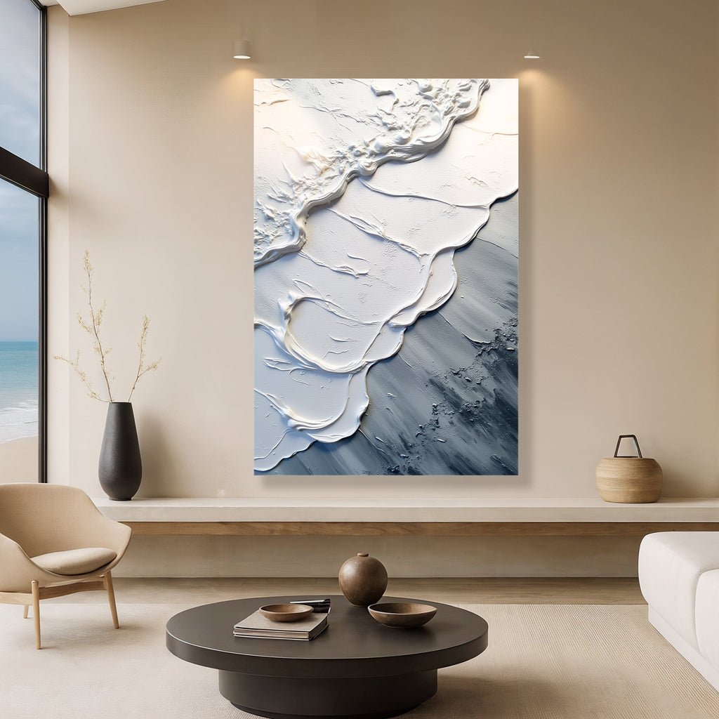 Abstract Minimalist Wave Wall Art II - Cozy Home Life