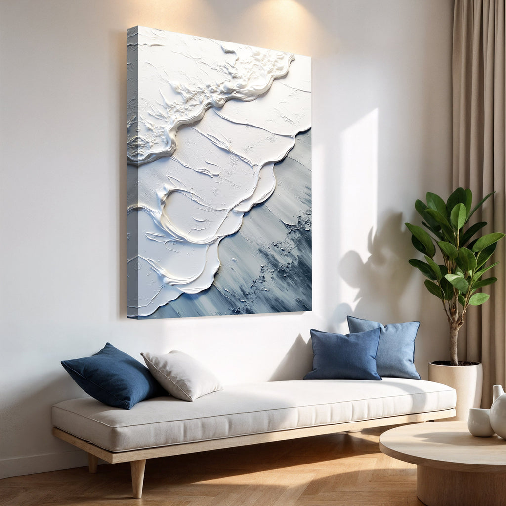 Abstract Minimalist Wave Wall Art II - Cozy Home Life