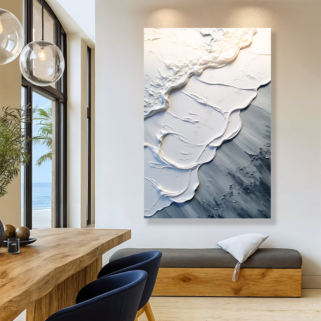 Abstract Minimalist Wave Wall Art II - Cozy Home Life
