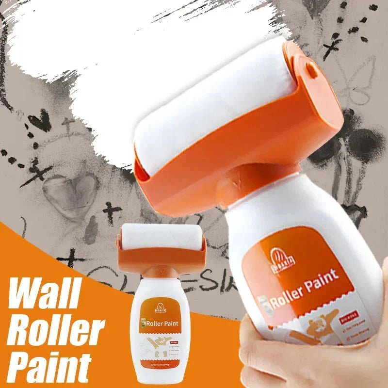 Antibacterial Wall Paint – Strong Repair Latex Paint with Roller Brush for Living Room & Kitchen - Cozy Home Life