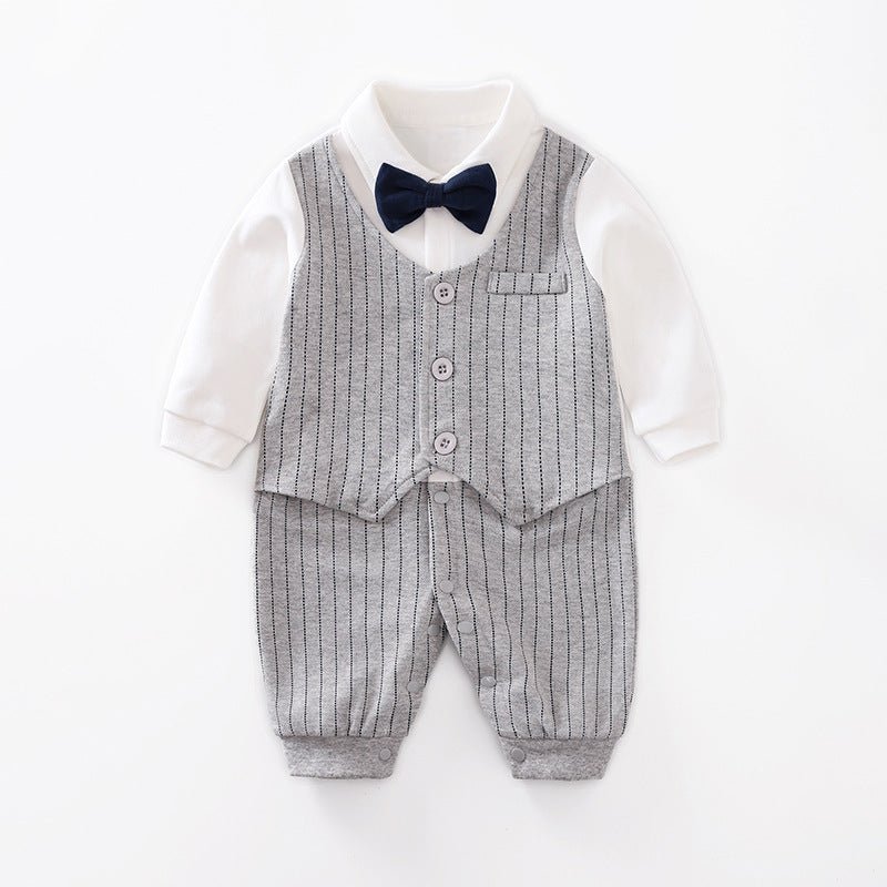 Baby Jumpsuit Spring And Autumn Models Foreign Trade Gentleman Baby Clothes Long - Sleeved Baby Clothes Baby Clothes - Cozy Home Life