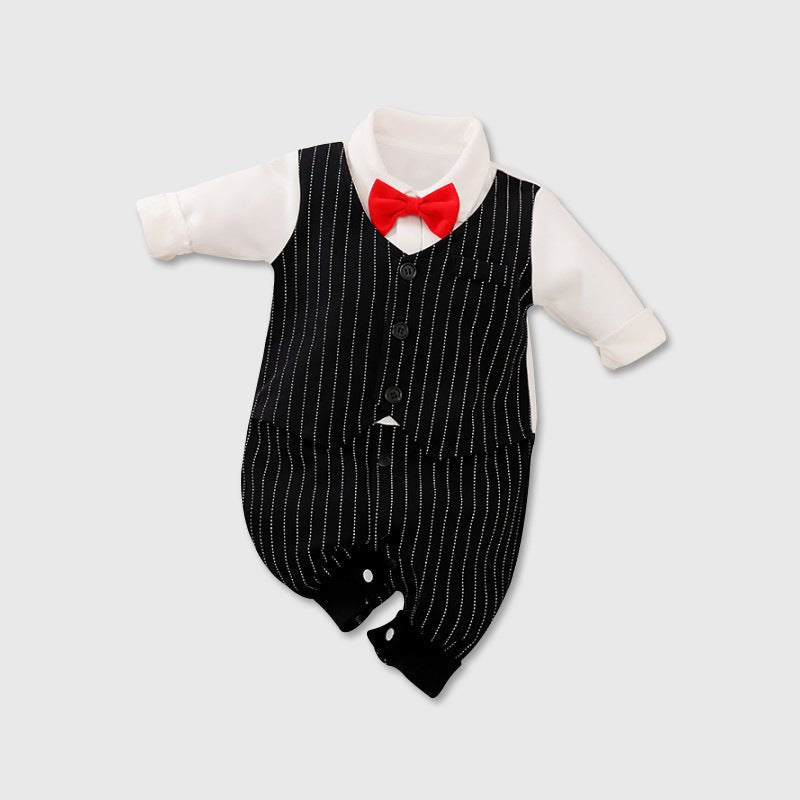 Baby Jumpsuit Spring And Autumn Models Foreign Trade Gentleman Baby Clothes Long - Sleeved Baby Clothes Baby Clothes - Cozy Home Life