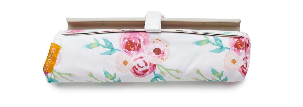 Baby Shopping Cart Hammock | Full Bloom Watercolor Floral Print - Cozy Home Life