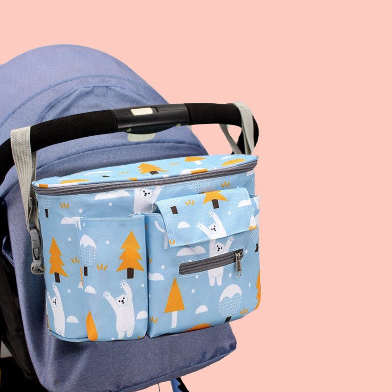 Baby Stroller Organizer Newborn Trolley Storage Bag Adjustable Multifunction Travel Diaper Large Capacity Pram Bag Bottle Holder - Cozy Home Life