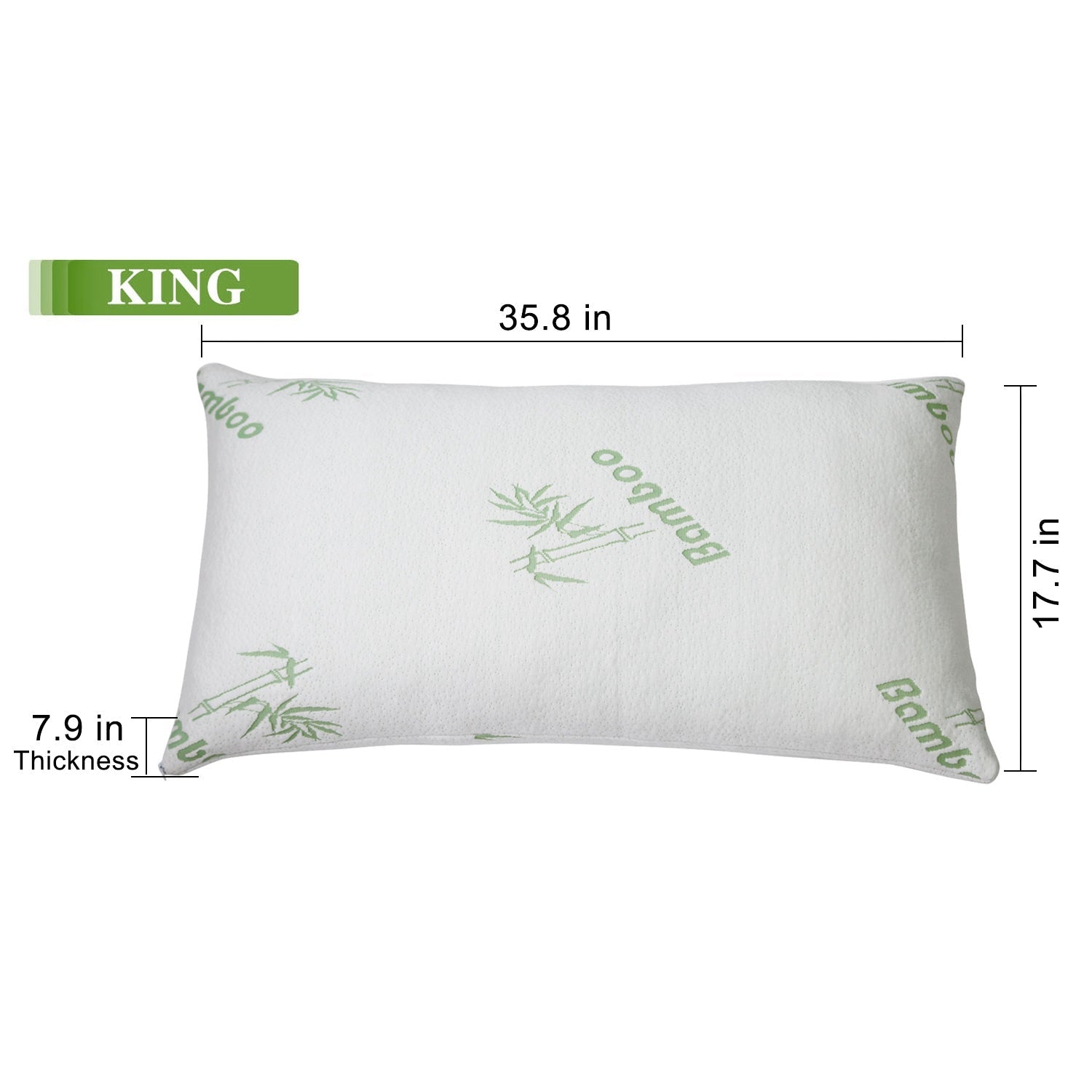 Bamboo Memory Foam Pillow With Washable Pillowcase - Cozy Home Life