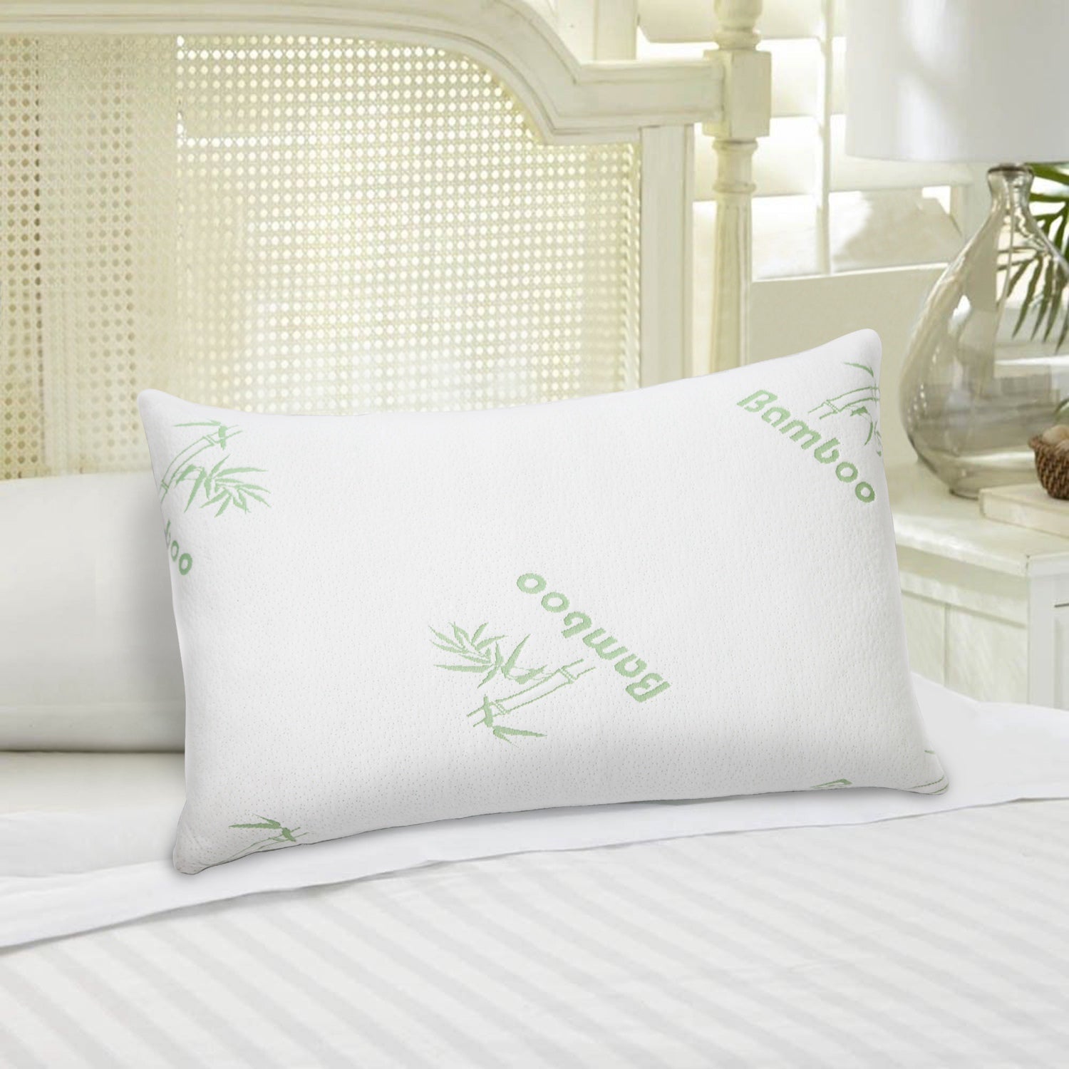 Bamboo Memory Foam Pillow With Washable Pillowcase - Cozy Home Life