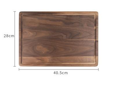 Black Walnut Wood Cutting Board Creative Whole Tray Fruit Chopping Cutting Board Wood Chopping Blocks For Kitchen - Cozy Home Life