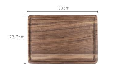 Black Walnut Wood Cutting Board Creative Whole Tray Fruit Chopping Cutting Board Wood Chopping Blocks For Kitchen - Cozy Home Life