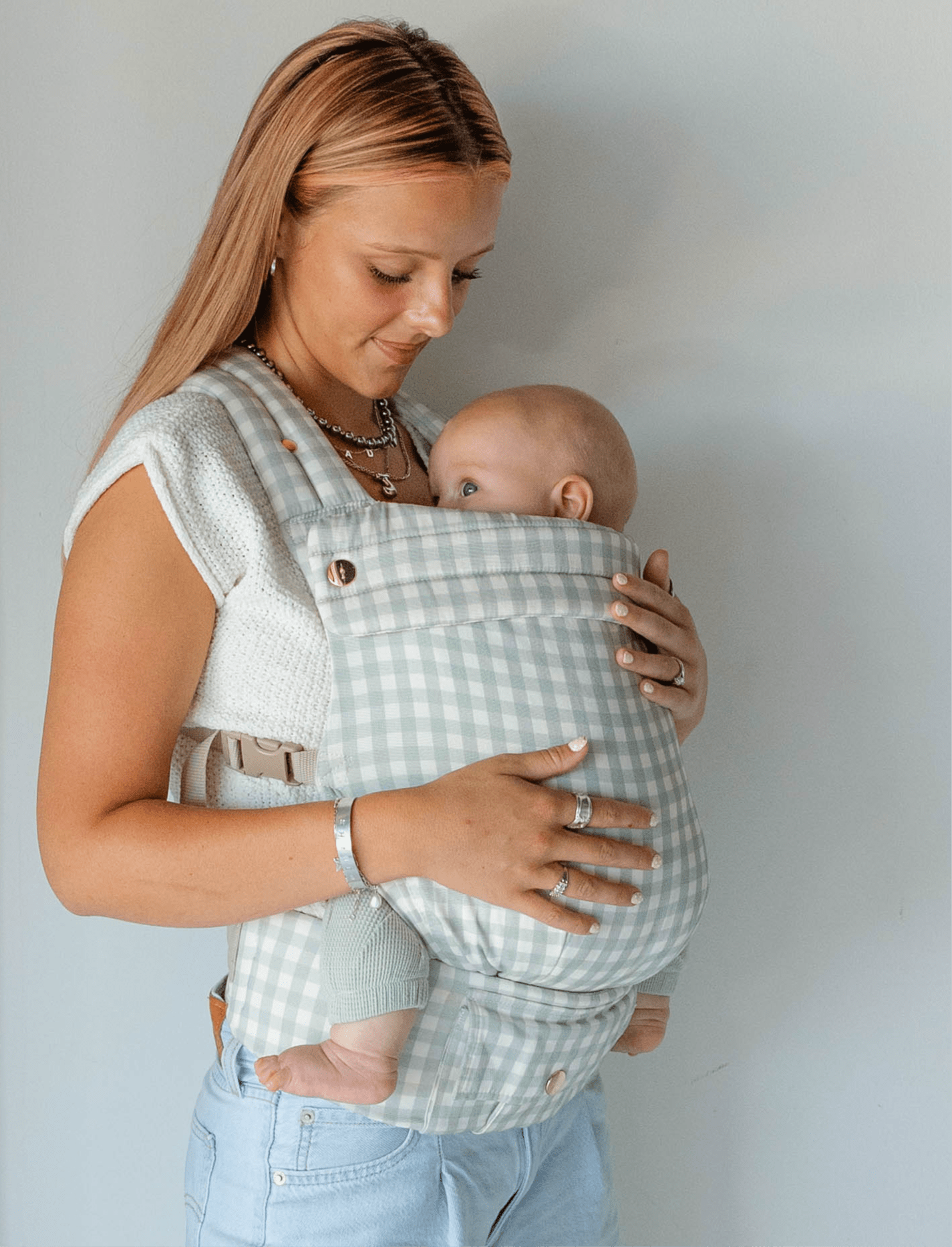 Coco Gingham - Cotton Baby Carrier - Cozy Home Life