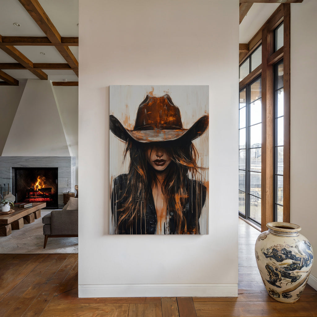 Cowgirl in Crimson – Modern Western Grit - Cozy Home Life