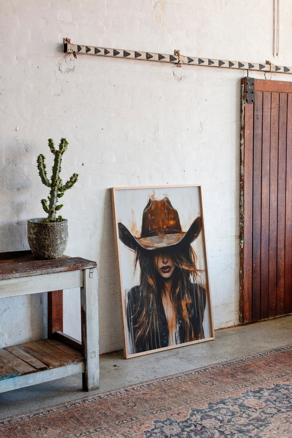 Cowgirl in Crimson – Modern Western Grit - Cozy Home Life