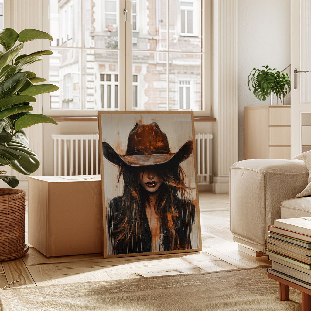 Cowgirl in Crimson – Modern Western Grit - Cozy Home Life