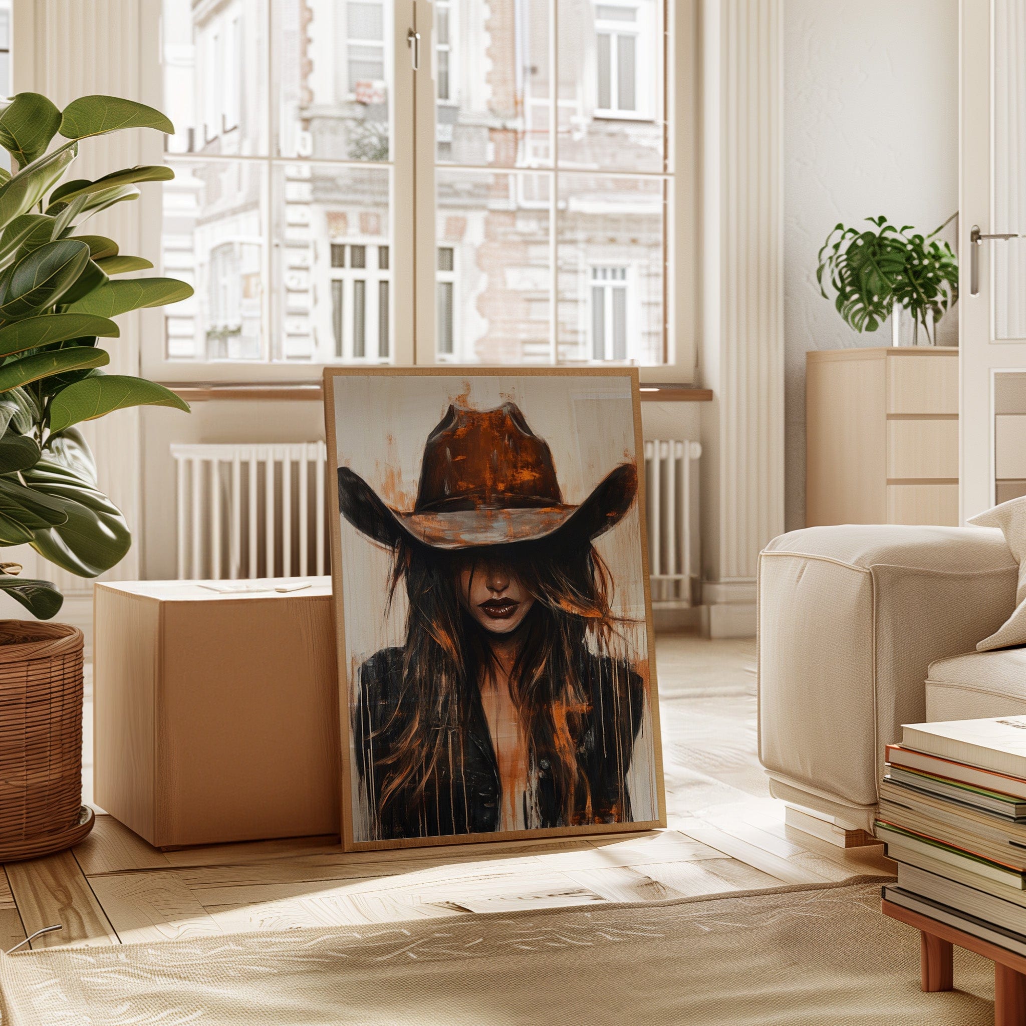 Cowgirl in Crimson – Modern Western Grit - Cozy Home Life