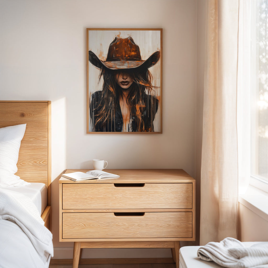 Cowgirl in Crimson – Modern Western Grit - Cozy Home Life