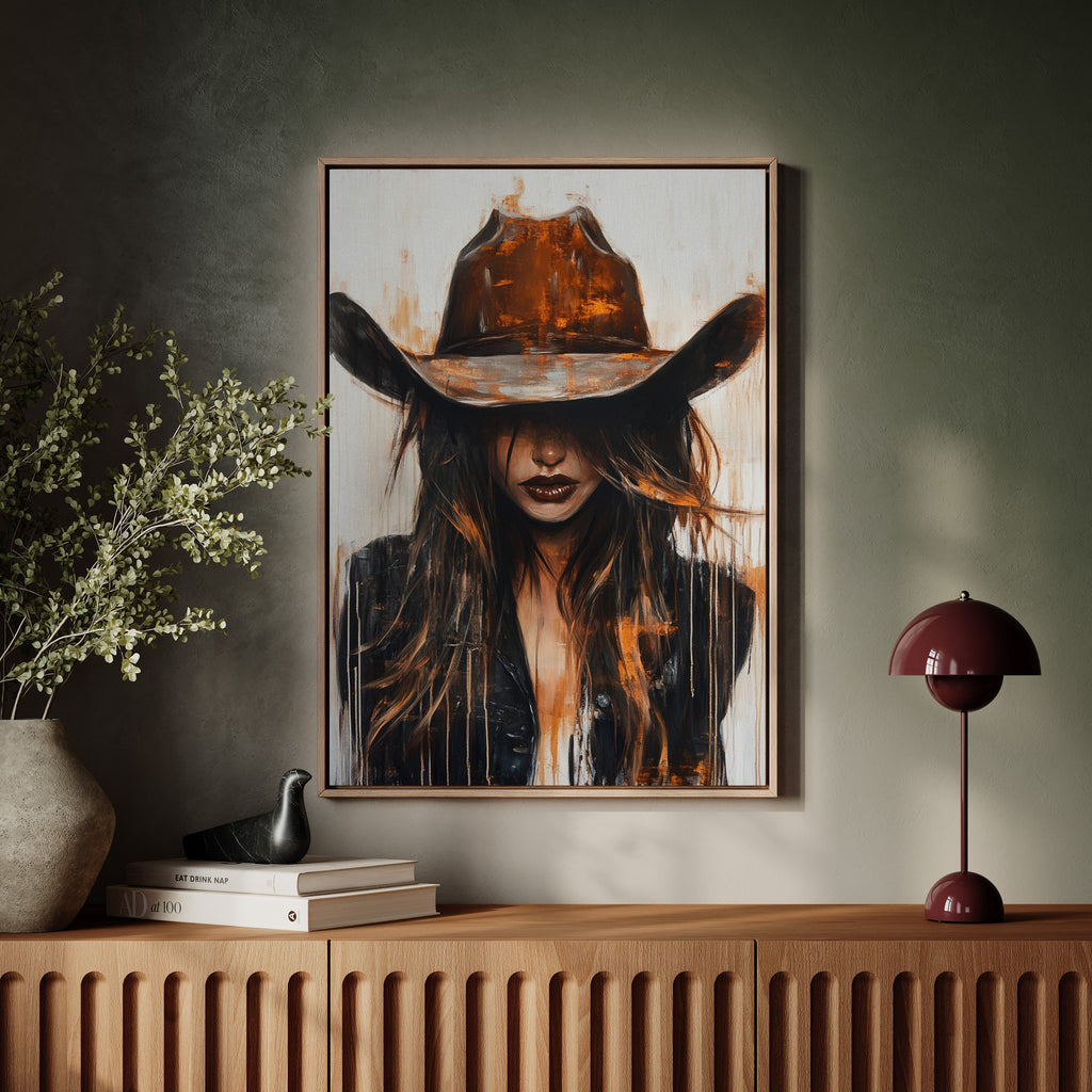 Cowgirl in Crimson – Modern Western Grit - Cozy Home Life