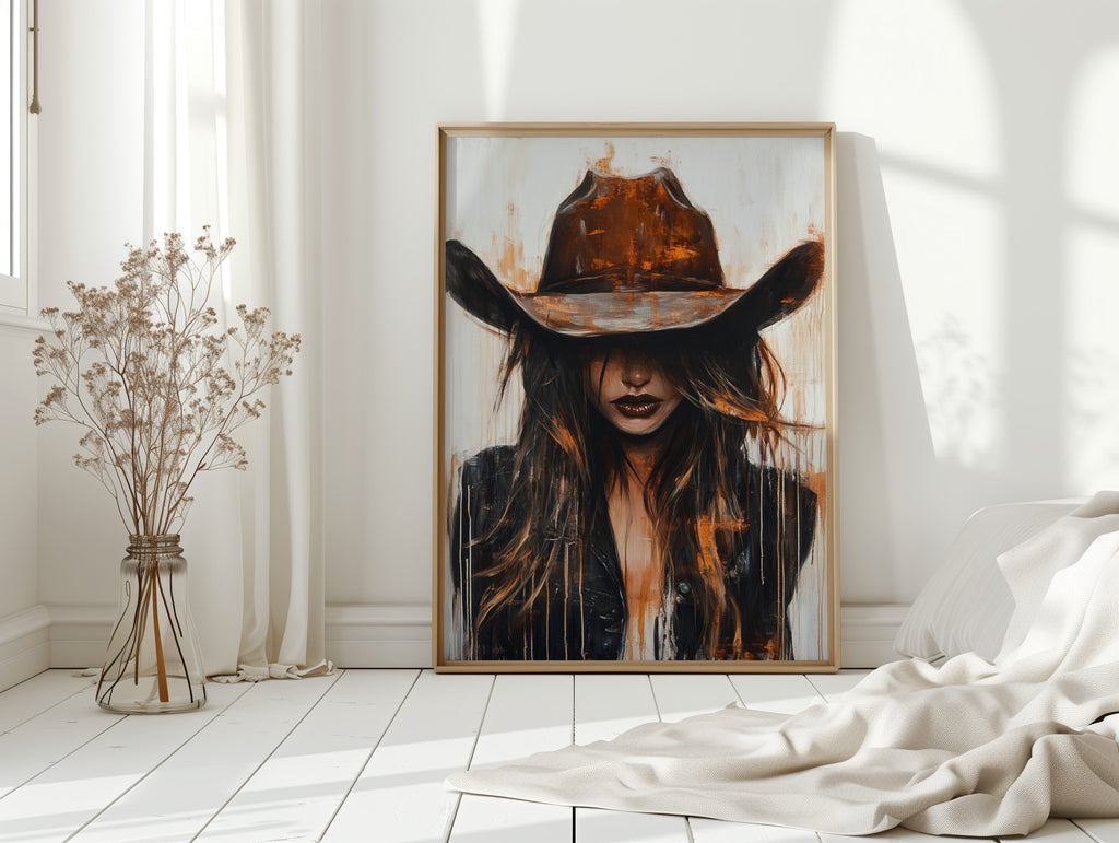 Cowgirl in Crimson – Modern Western Grit - Cozy Home Life