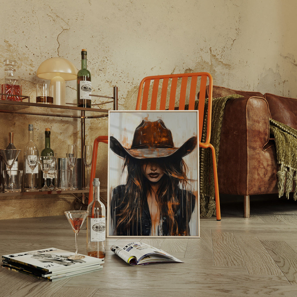 Cowgirl in Crimson – Modern Western Grit - Cozy Home Life