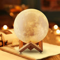 D5 Starry Moon Lamp 8Cm - LED Night Light with Stand, Perfect for Bedroom Decor and Gifts - Cozy Home Life