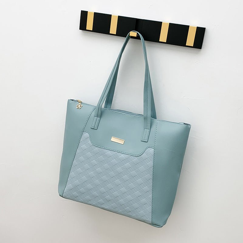 Diamond - Embossed Large - Capacity Tote Bag - Cozy Home Life