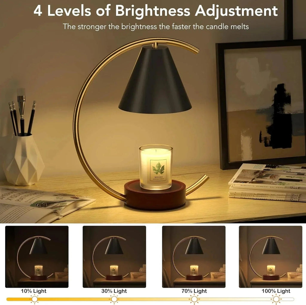 Dimmable Candle Warmer Lamp – Efficient, Flame - Free Fragrance - Cozy Home Life