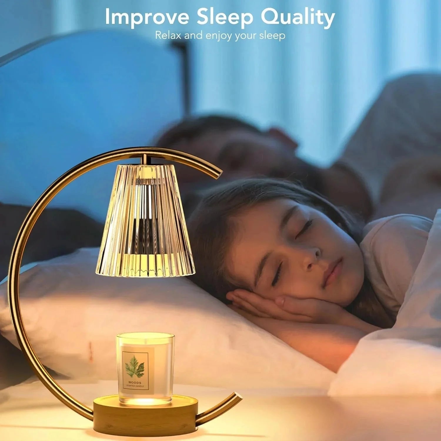 Dimmable Candle Warmer Lamp – Efficient, Flame - Free Fragrance - Cozy Home Life