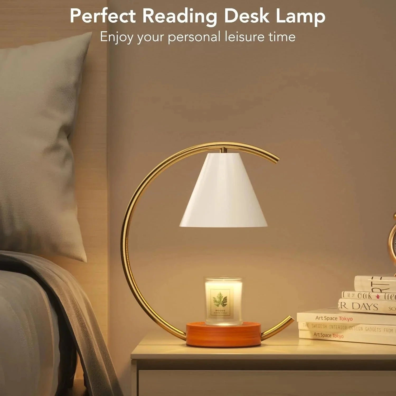 Dimmable Candle Warmer Lamp – Efficient, Flame - Free Fragrance - Cozy Home Life