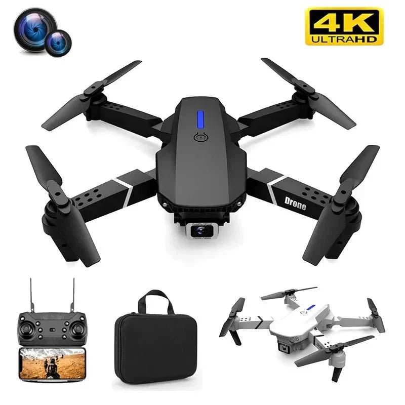 E88 Pro Foldable Quadcopter Drone - WIFI FPV, HD 4K Camera, Altitude Hold - Cozy Home Life