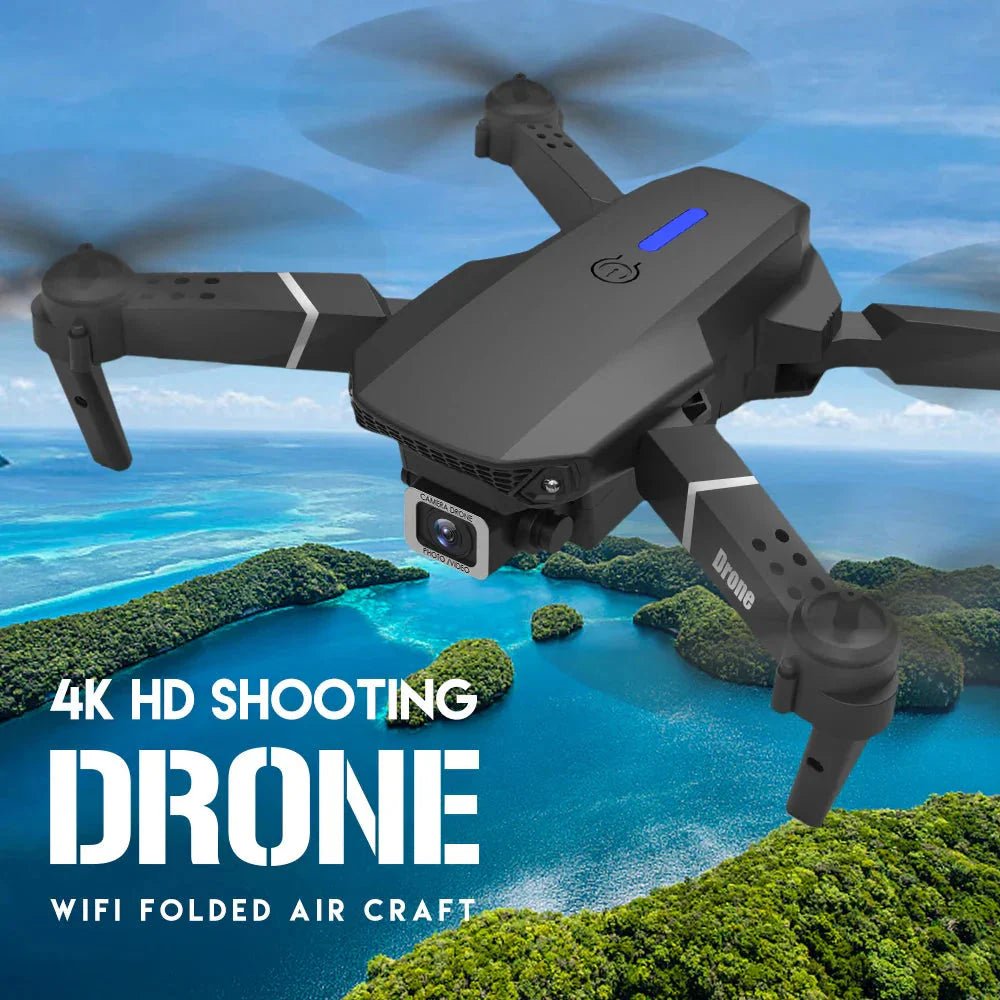 E88 Pro Foldable Quadcopter Drone - WIFI FPV, HD 4K Camera, Altitude Hold - Cozy Home Life