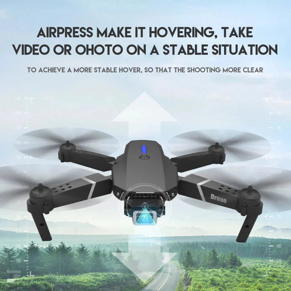 E88 Pro Foldable Quadcopter Drone - WIFI FPV, HD 4K Camera, Altitude Hold - Cozy Home Life