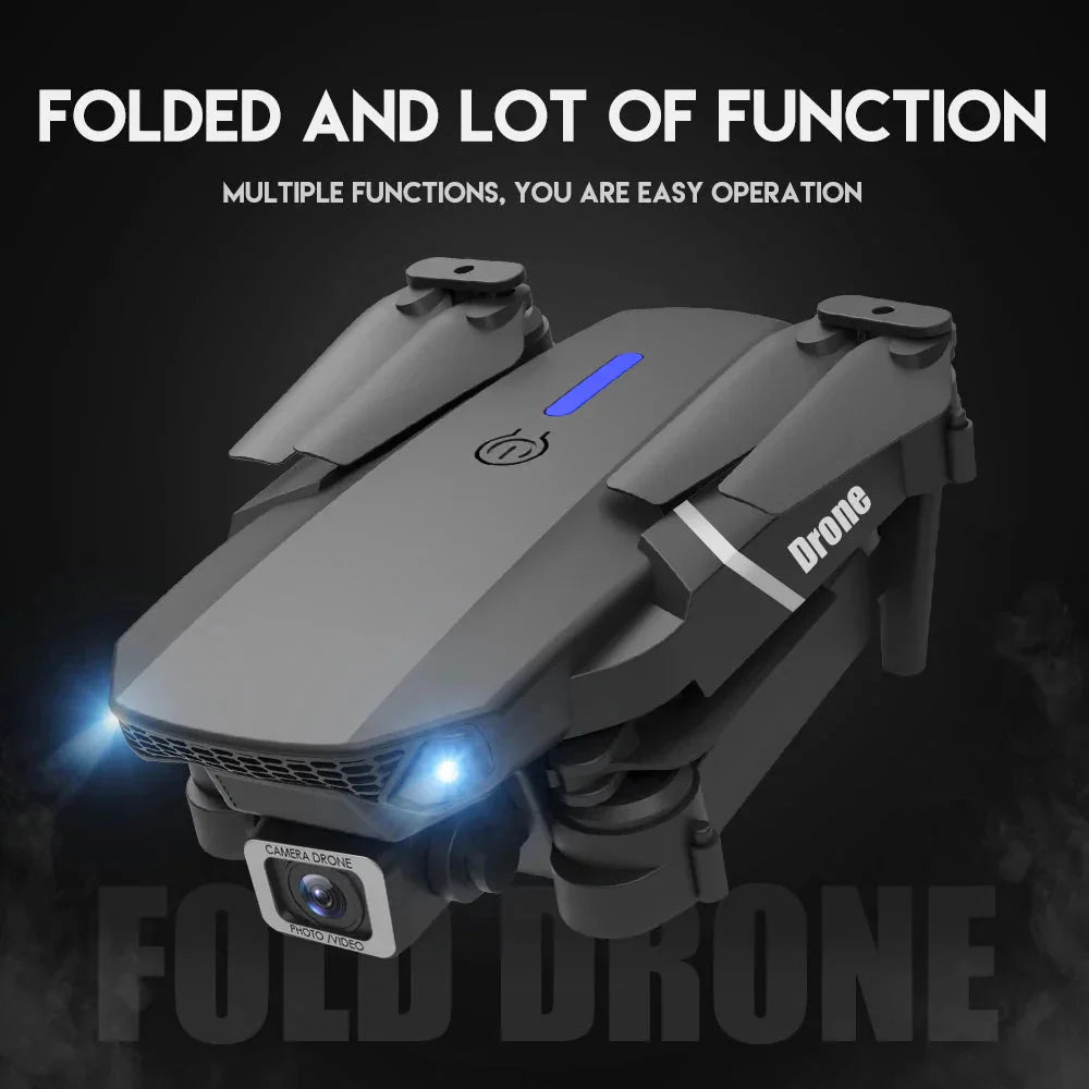E88 Pro Foldable Quadcopter Drone - WIFI FPV, HD 4K Camera, Altitude Hold - Cozy Home Life