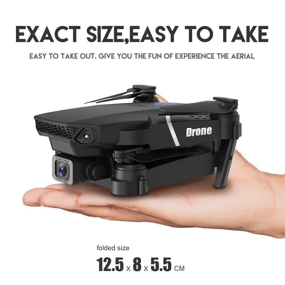 E88 Pro Foldable Quadcopter Drone - WIFI FPV, HD 4K Camera, Altitude Hold - Cozy Home Life