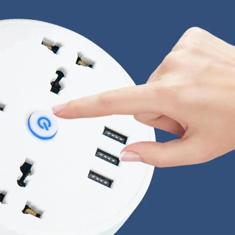 EU Plug AC Outlet Smart Home Power Strip – Multipurpose Electrical Extension Cord with USB Ports & Fast Charging - Cozy Home Life
