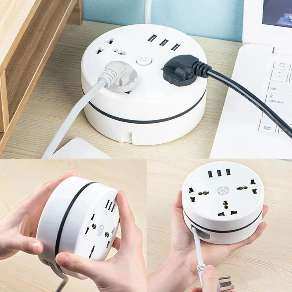 EU Plug AC Outlet Smart Home Power Strip – Multipurpose Electrical Extension Cord with USB Ports & Fast Charging - Cozy Home Life
