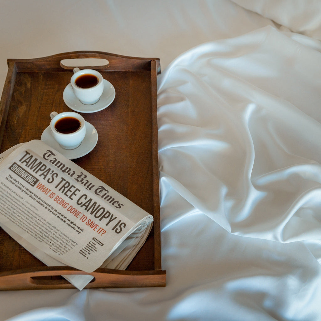 Eucalyptus Silk Sheets – Cooling, Breathable & Hypoallergenic | Luxury Comfort - Cozy Home Life