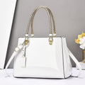 Fashionable Patent Leather Glossy Handbag Large - Capacity Casual Shoulder Crossbody Bag - Cozy Home Life