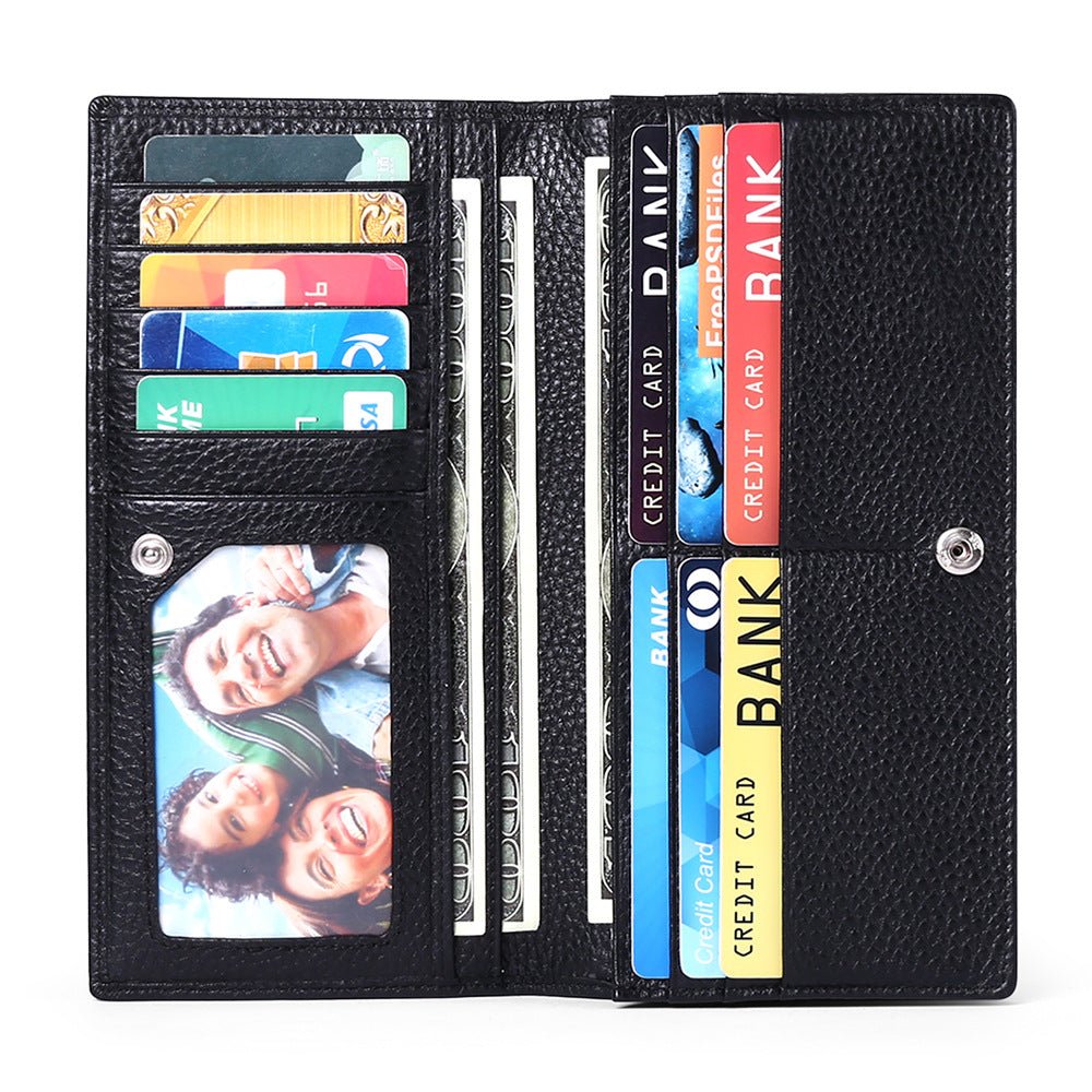 GOIACII Anti - Scanning Womens Long Wallet Ultra - Thin European And American Style Minimalist - Cozy Home Life