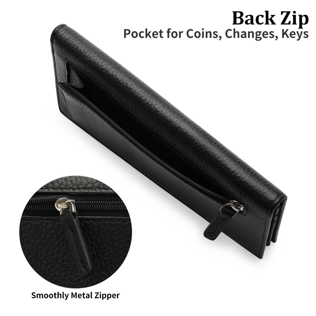 GOIACII Anti - Scanning Womens Long Wallet Ultra - Thin European And American Style Minimalist - Cozy Home Life