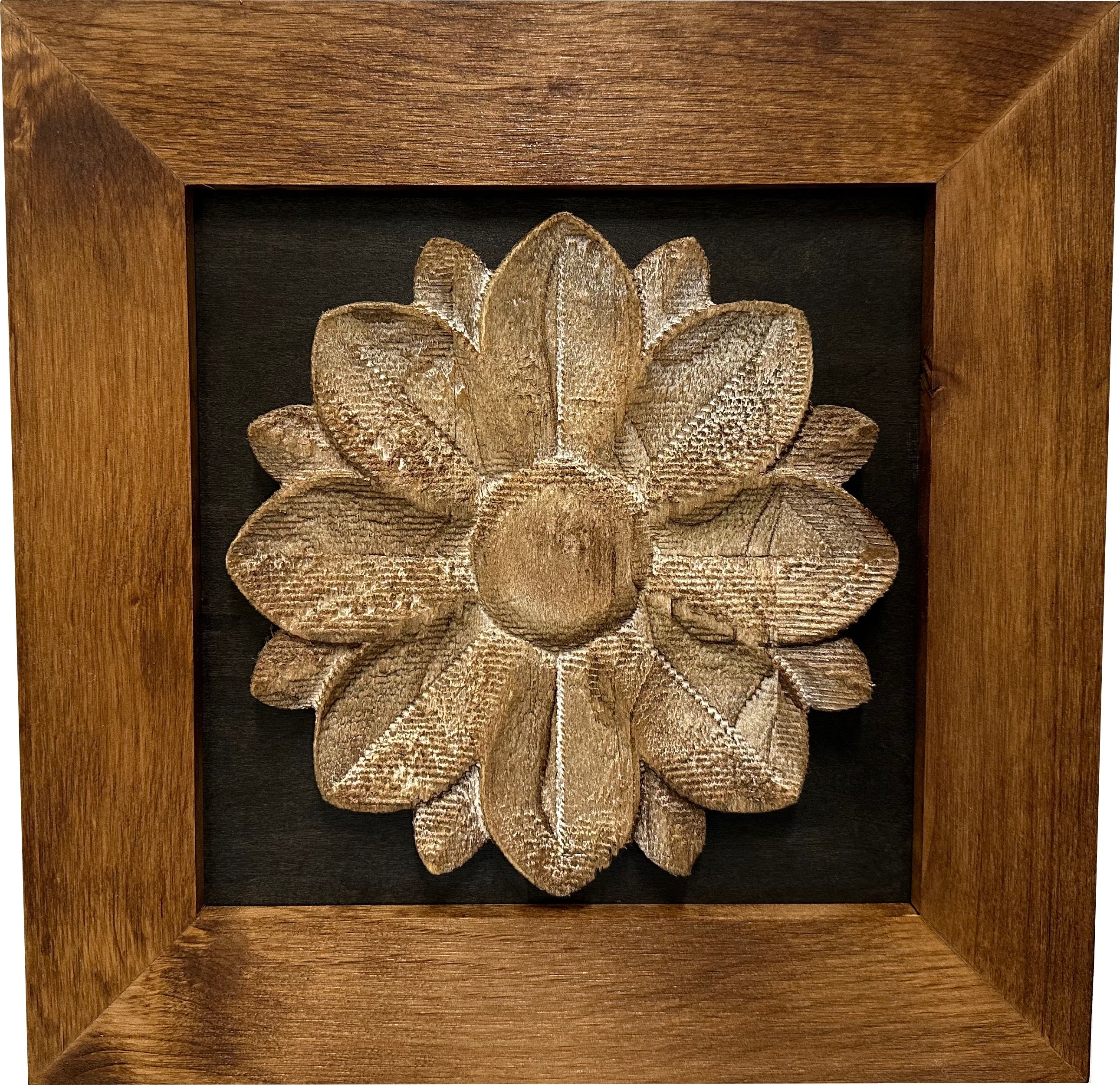 Hidden Gun Cabinet Wall Decor Distressed Flower (Black) - Cozy Home Life