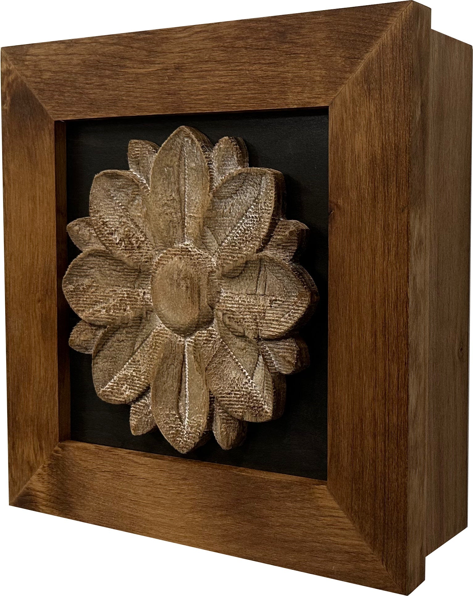 Hidden Gun Cabinet Wall Decor Distressed Flower (Black) - Cozy Home Life