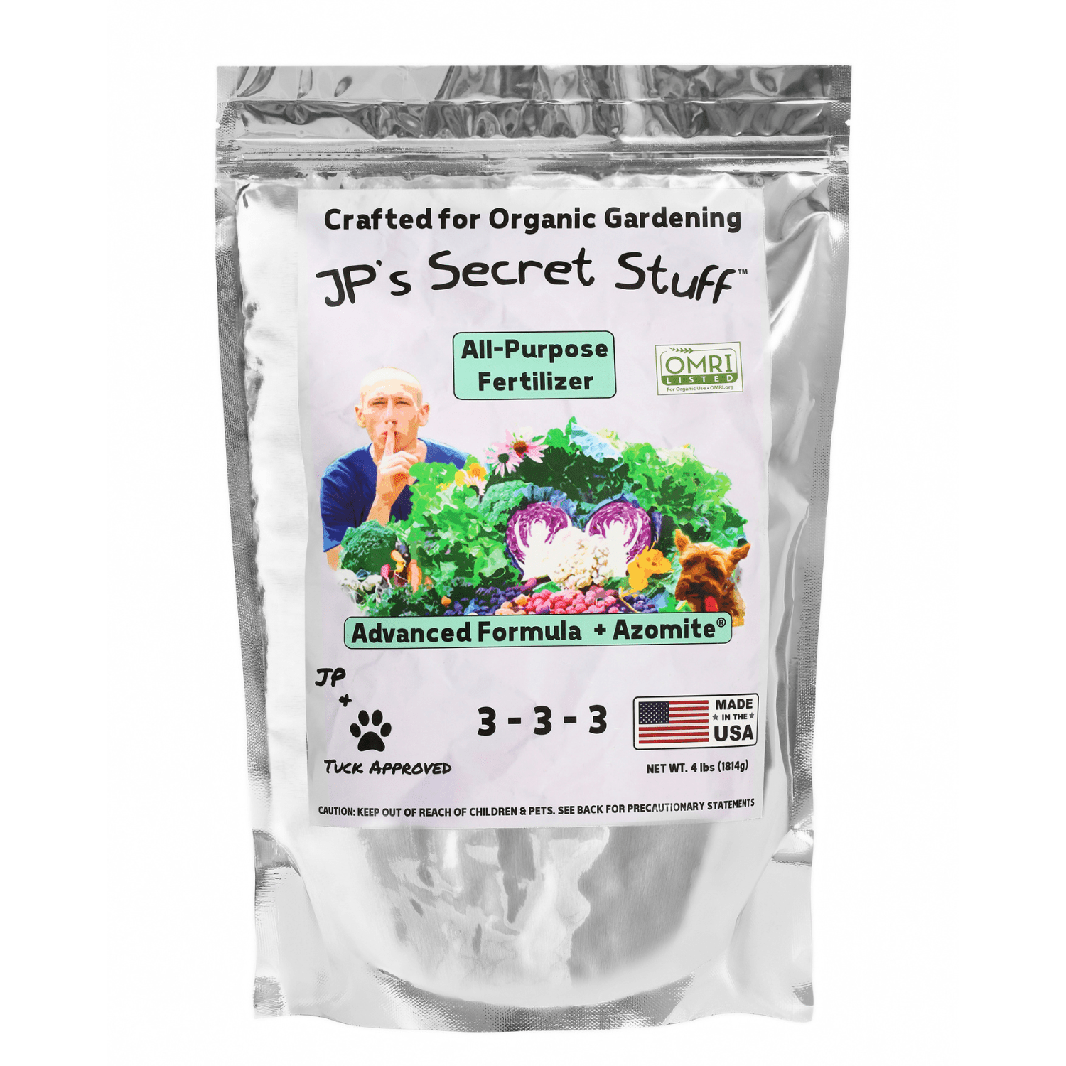 JP’s Secret Stuff™ All - Purpose Organic Fertilizer 3 - 3 - 3 (4 lb) - OMRI (US Only) - Cozy Home Life