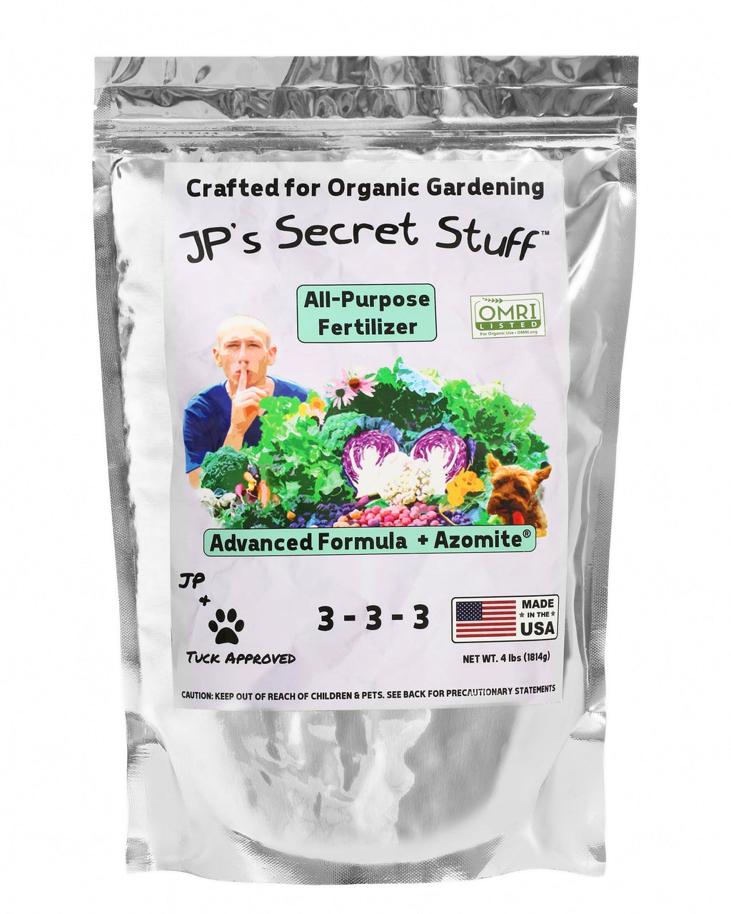 JP’s Secret Stuff™ All - Purpose Organic Fertilizer 3 - 3 - 3 (4 lb) - OMRI (US Only) - Cozy Home Life