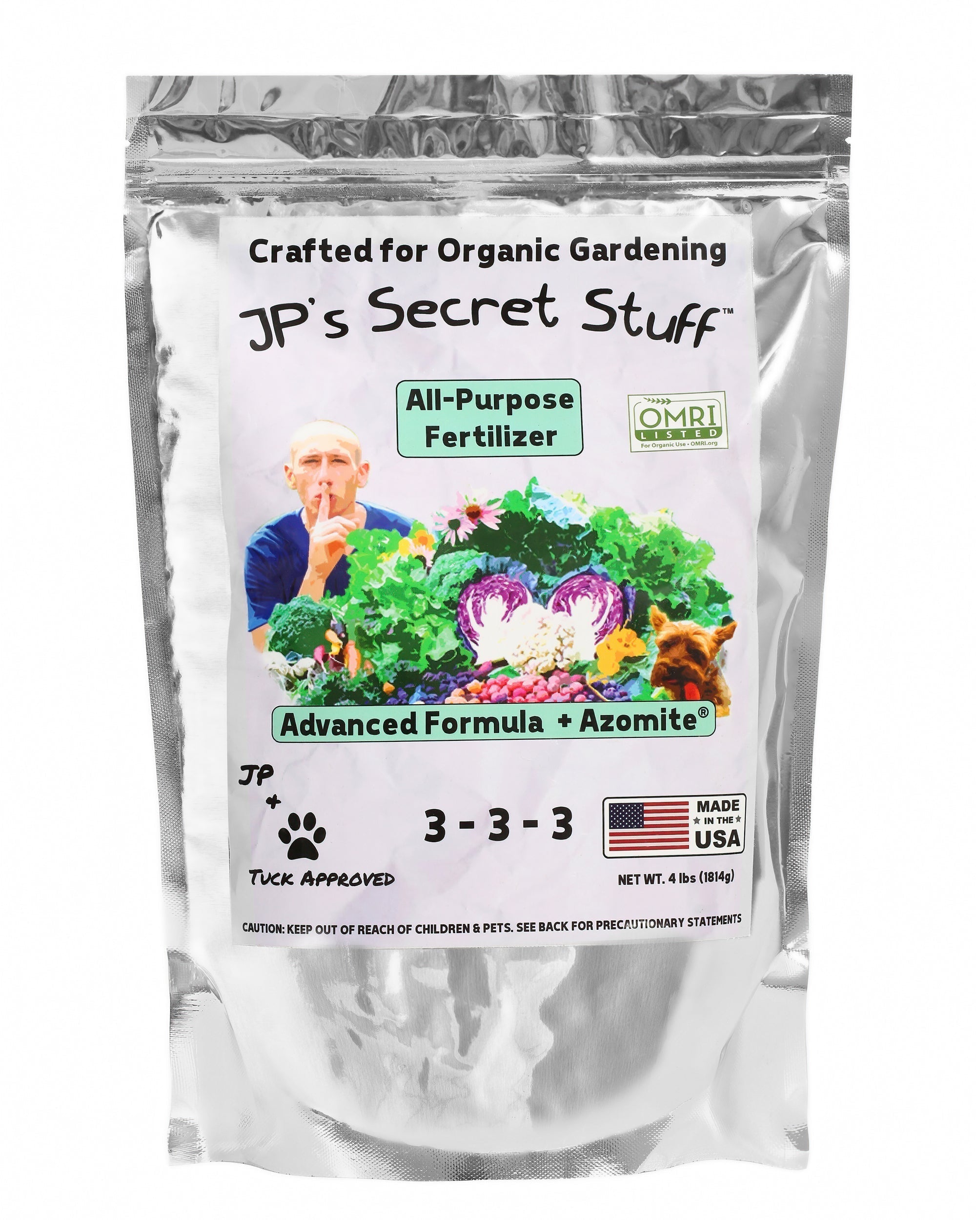 JP’s Secret Stuff™ All - Purpose Organic Fertilizer 3 - 3 - 3 (4 lb) - OMRI (US Only) - Cozy Home Life