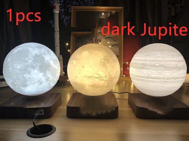 Magnetic Levitation Table Lamp Moon Light 3D Printing Planet Night Light - Cozy Home Life