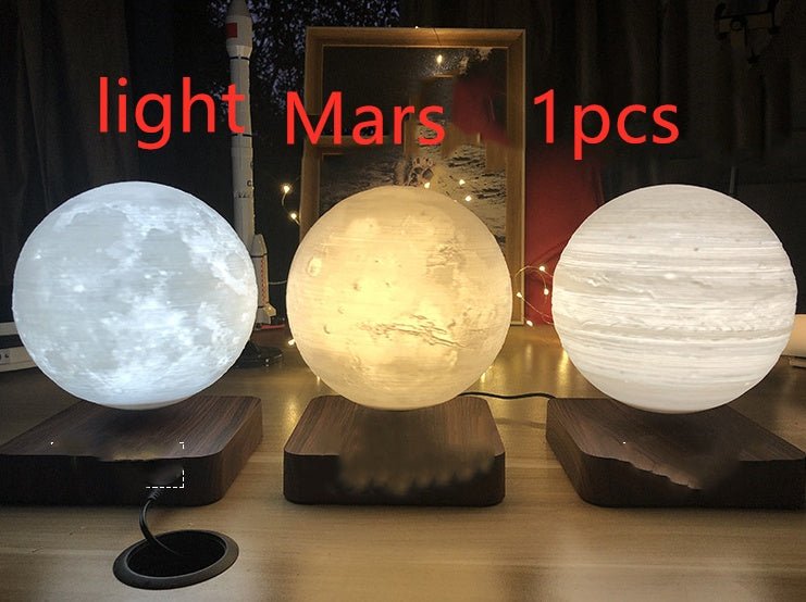 Magnetic Levitation Table Lamp Moon Light 3D Printing Planet Night Light - Cozy Home Life