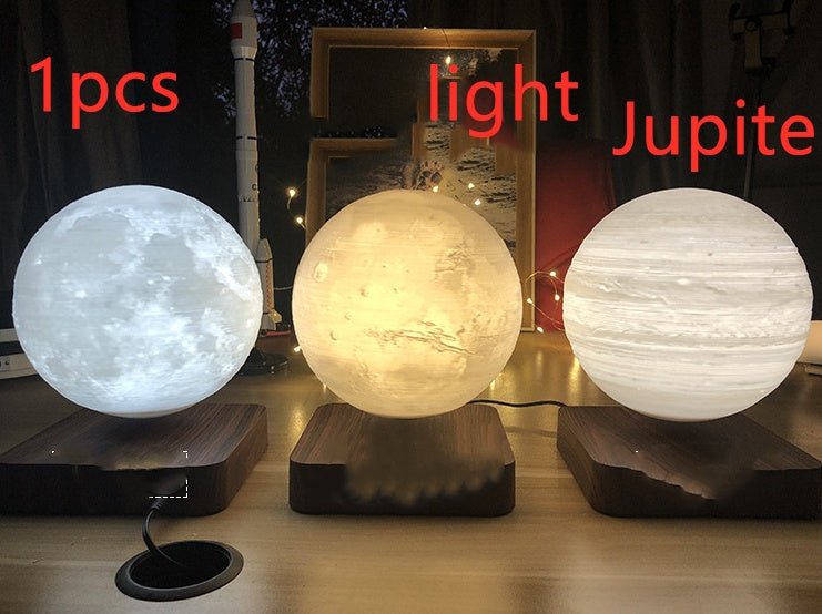 Magnetic Levitation Table Lamp Moon Light 3D Printing Planet Night Light - Cozy Home Life